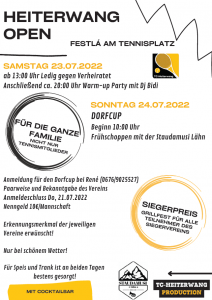 Einladung zur Heiterwang-Open am 23. & 24.07.2022